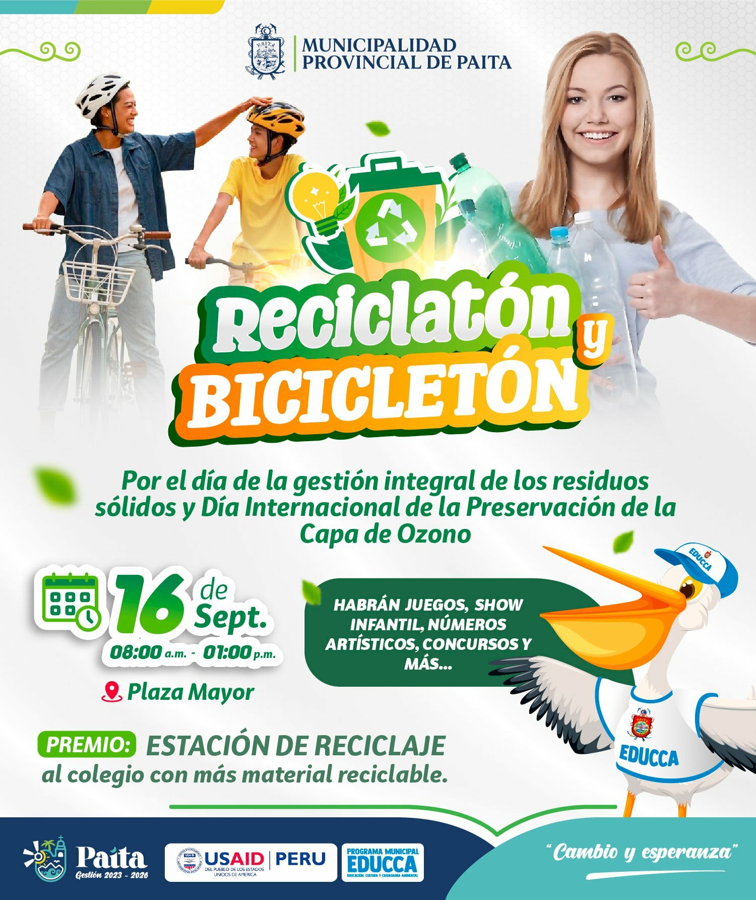 Gran reciclatón y bicicletón
