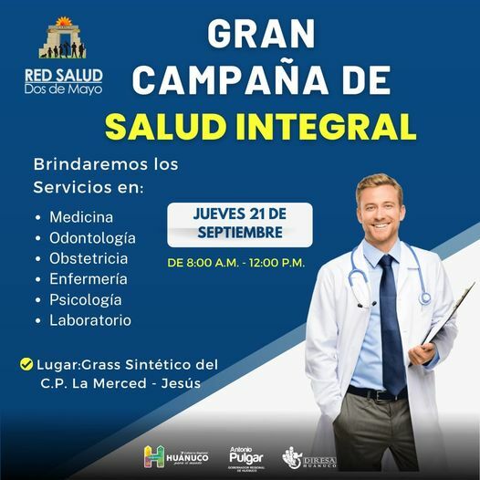 Gran Campaña de Salud Integral de salud en el C.P. de la Merced - Jesús