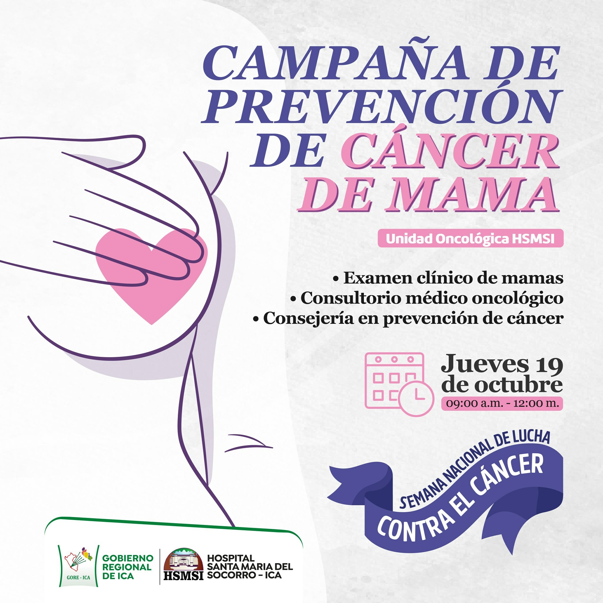 GRAN CAMPAÑA DE PREVENCIÓN DE CÁNCER DE MAMA