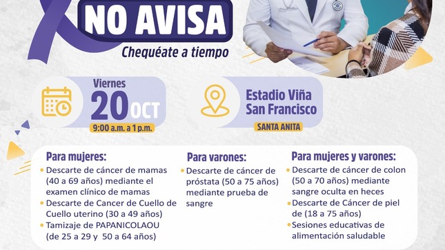 Gran Campaña Preventiva de Cáncer Gratuita