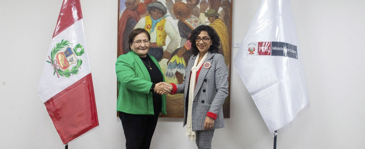 Presidenta de la AMAG sostuvo reunión con Ministra de Cultura