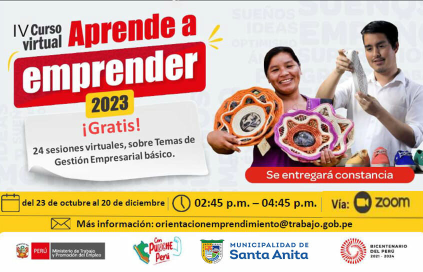 IV Curso 2023 "APRENDE A EMPRENDER"