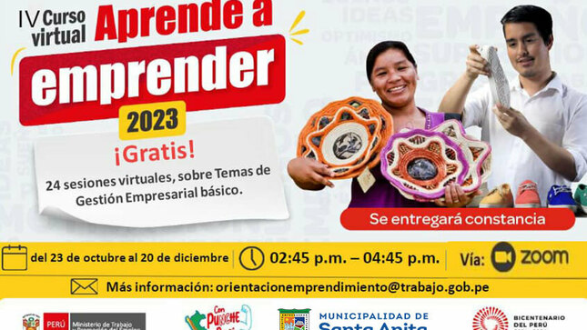 IV Curso 2023 "APRENDE A EMPRENDER"