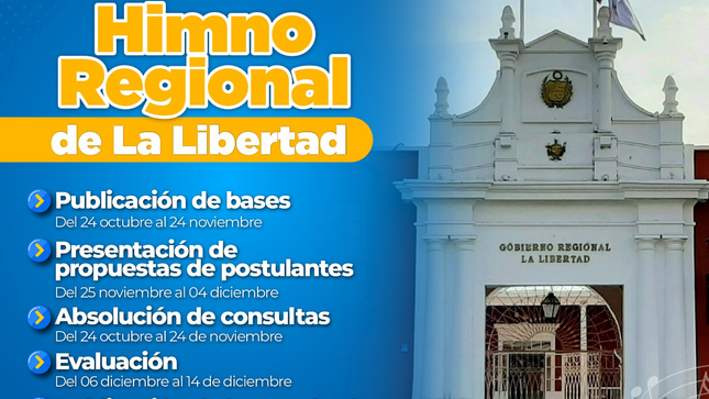 Concurso Público: Composición Musical del “Himno a La Región La Libertad