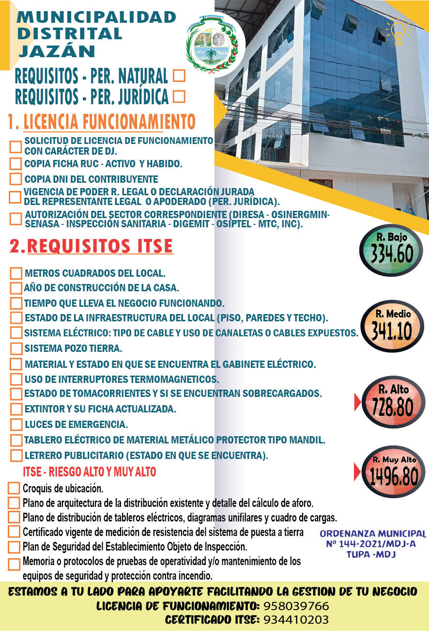 LICENCIA FUNCIONAMIENTO - ITSE