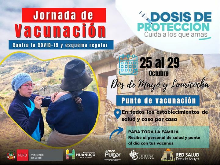 Jornada de Vacunación contra la Covid-19 y Esquema Regular