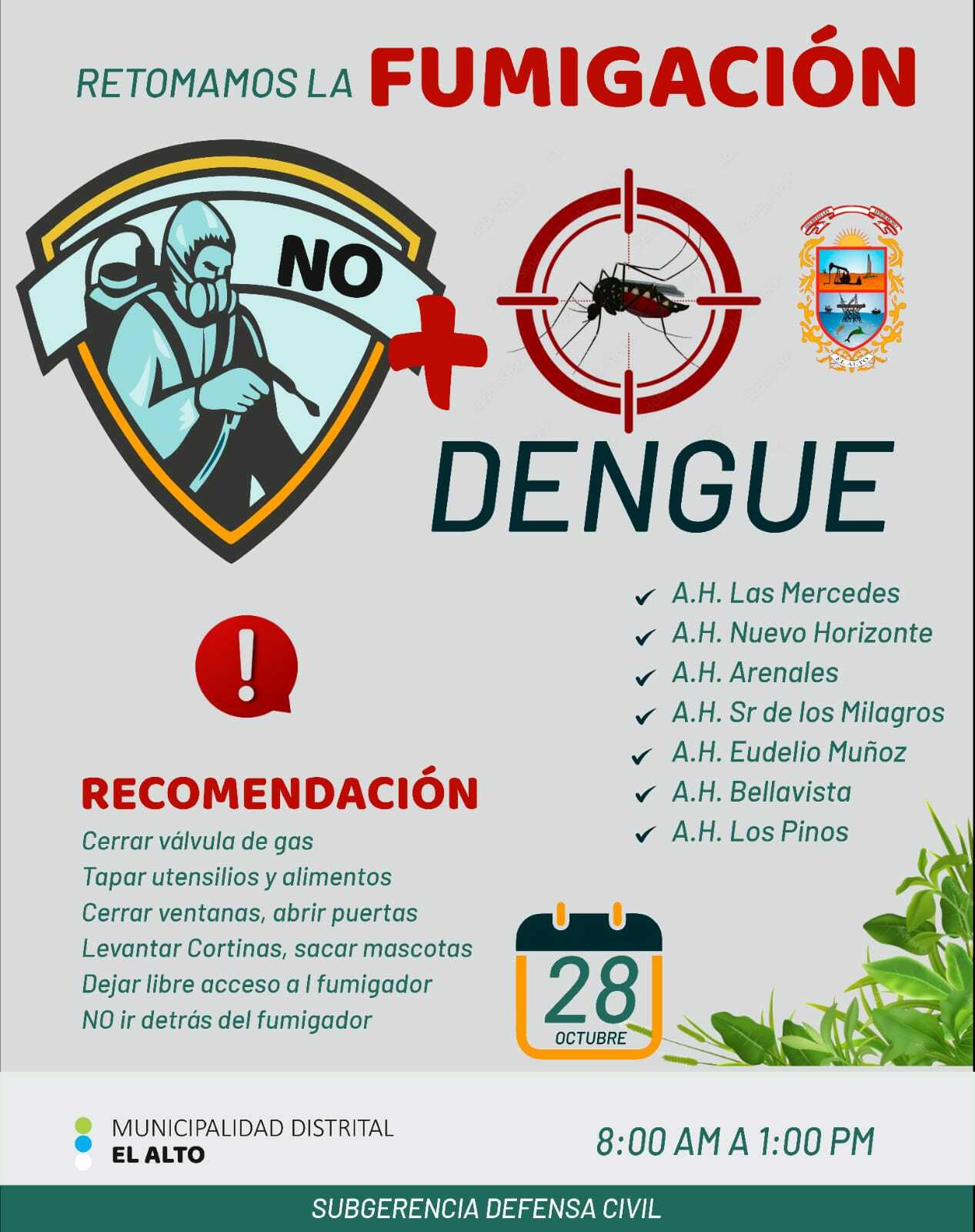 Cronograma de fumigacion