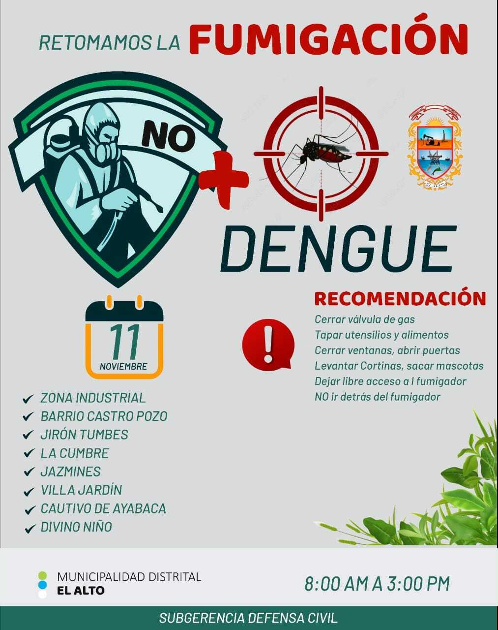 CRONOGRAMA DE FUMIGACIÓN