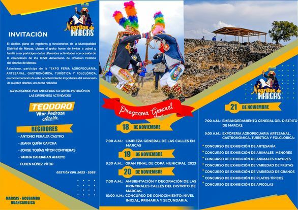 cronograma de actividades sobre el aniversario de la MDM