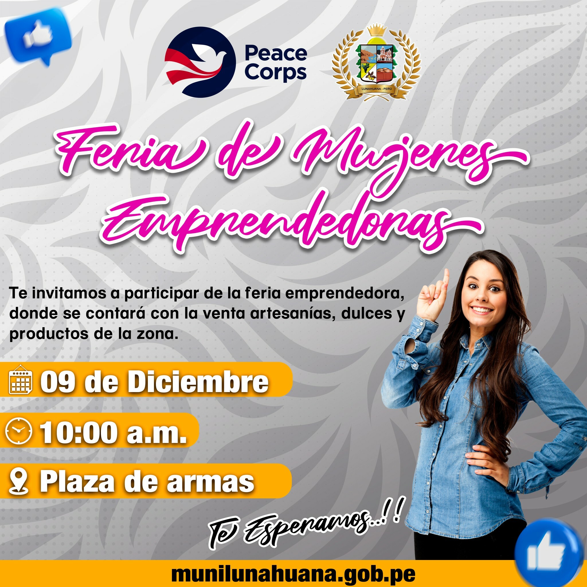 📢🟠 Feria de Mujeres Emprendedoras - Distrito de Lunahuaná 🟠📢