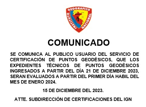 COMUNICADO