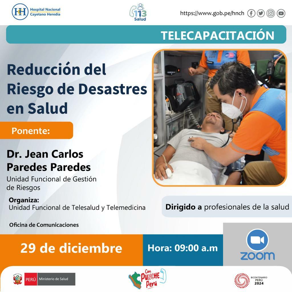 Telecapacitación Reducción de Riesgo y Desastres