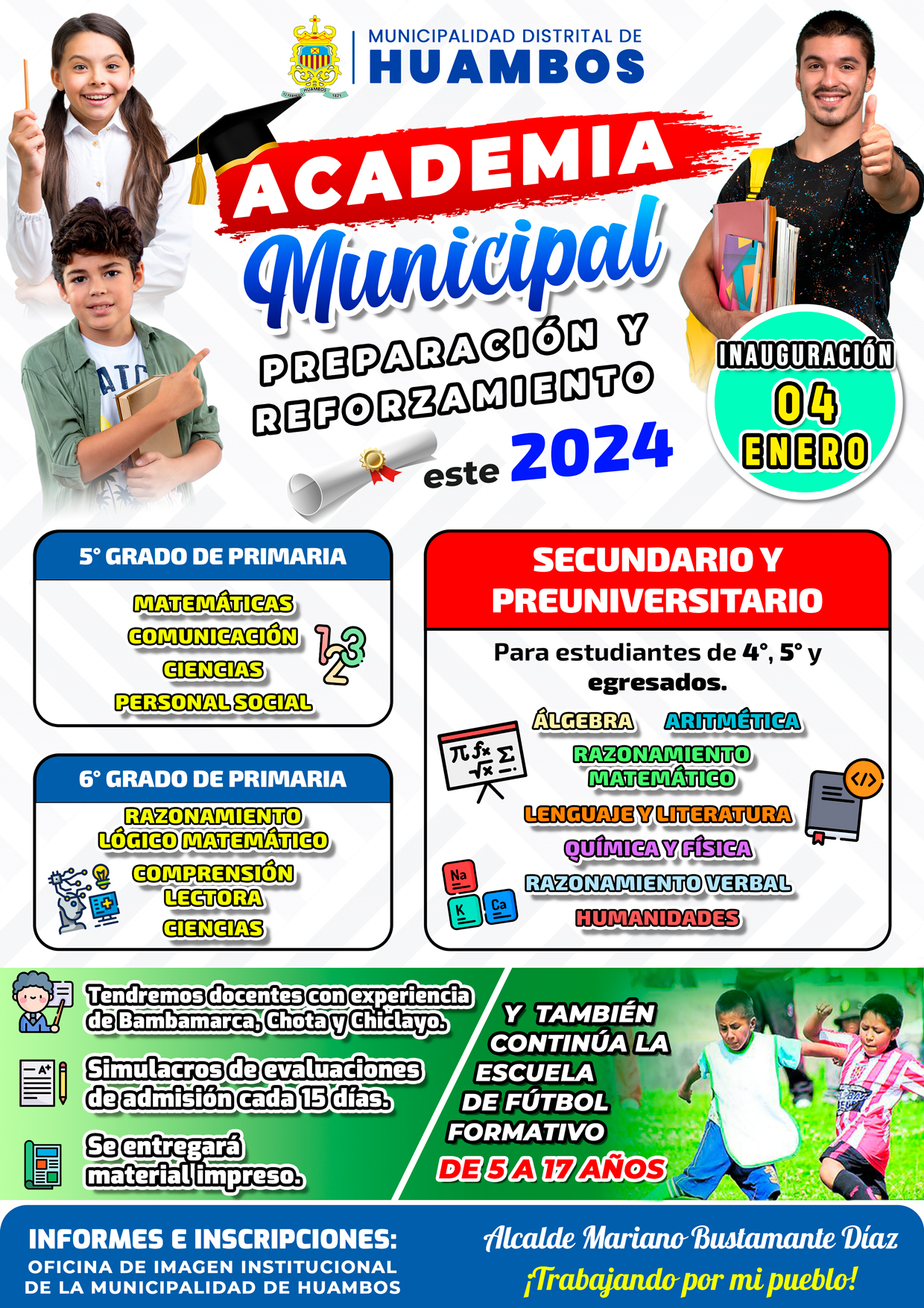 Afiche de academia municipal