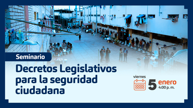 Seminario: Decretos Legislativos para la seguridad ciudadana