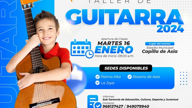 Talleres de verano Asia 2024 "Guitarra"