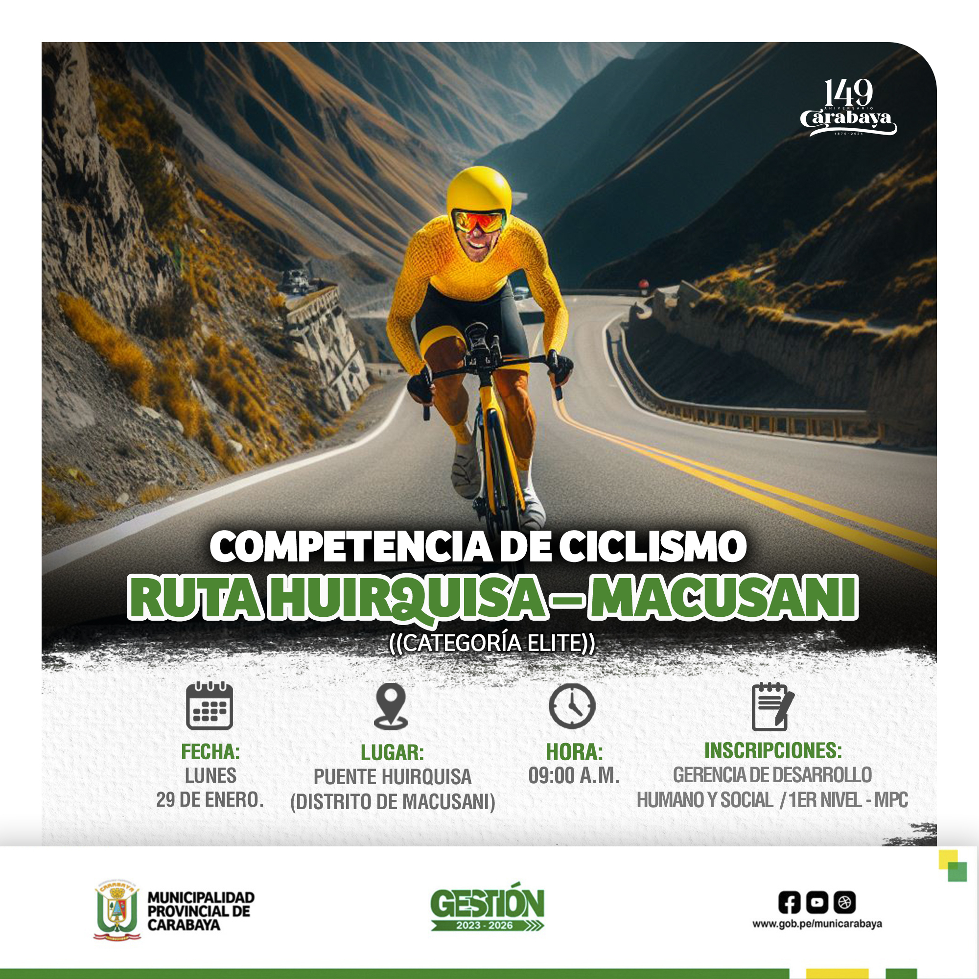 Competencia de Ciclismo Categoría Elite