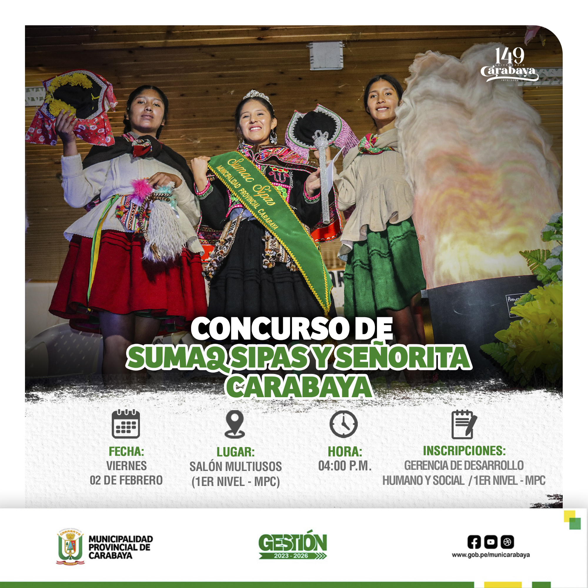 Concurso de Belleza "Sumaq Sipas y Señorita Carabaya" 2024