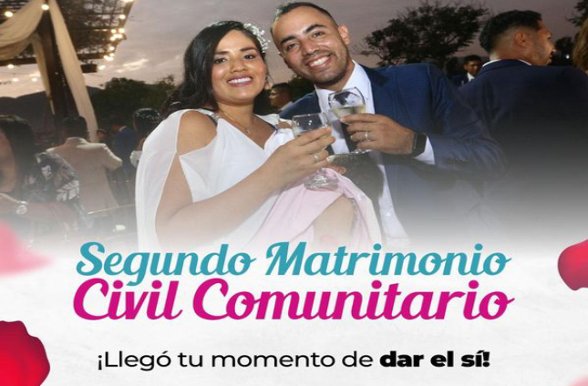 Segundo Matrimonio Civil Comunitario organizado por la municipalidad de SJL
