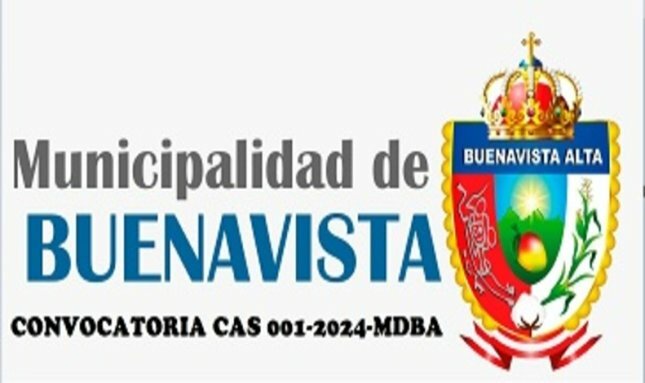 Convocatoria CAS 001-2024-MDBA