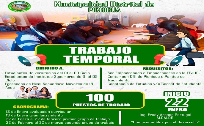 Trabajo Temporal para Jรณvenes Estudiantes.