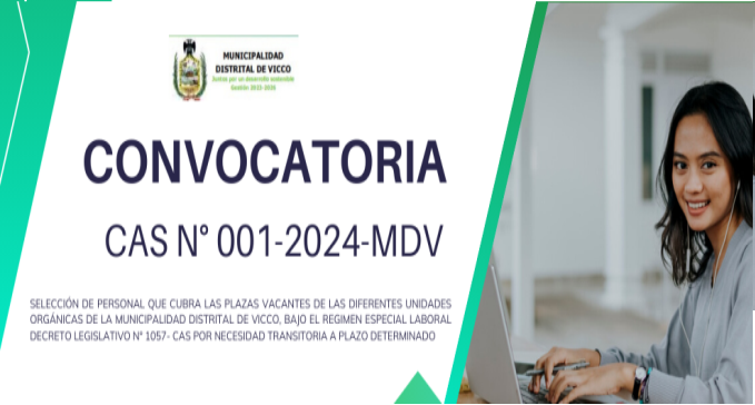 CONVOCATORIA CAS N° 001-2024