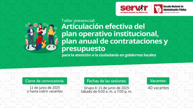 Imagen Taller presencial: Articulación POI, PAC y presupuesto en la gestión pública