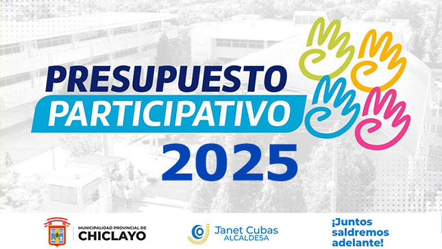 Si eres parte de la Sociedad Civil organizada de la Provincia de Chiclayo, entonces puedes participar del proceso Participativo del presente año.