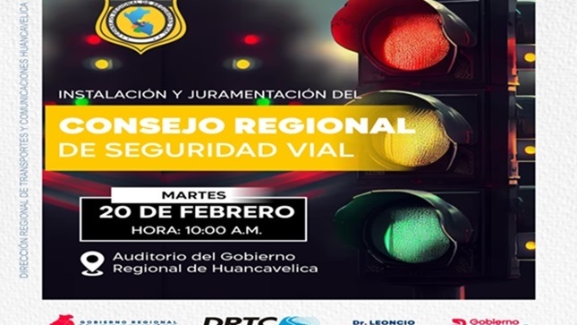 Instalación y juramentación del Consejo Regional de Seguridad Vial