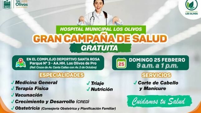 ESPECIALIDADES Y SERVICIOS GRATUITOS