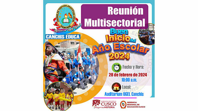 Reunión multisectorial - buen inicio del año escolar 2024