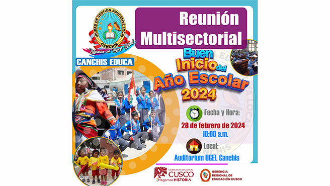 Reunión multisectorial - buen inicio del año escolar 2024