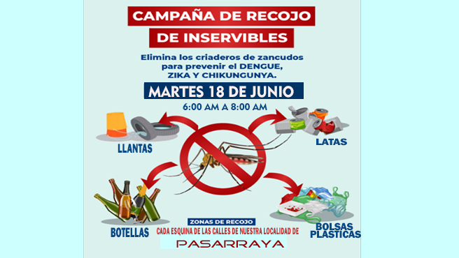 campaña de eliminación de criadero de zancudo