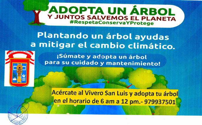 Adopta un Árbol y Juntos Salvemos el Planeta