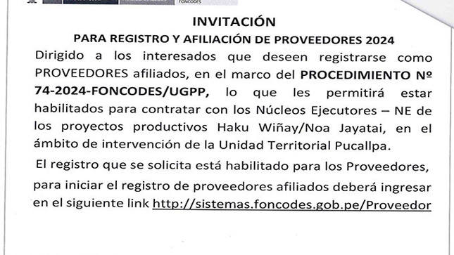 REGISTRO Y AFILIACION DE PROVEEDORES 2024