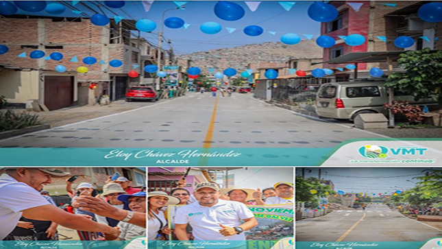 #PromesaCumplida | Gran inauguración del mega proyecto Ilo Sechura, más de 2.50 km de pistas 100% de concreto en la zona de José Gálvez. 🚧
✔️Proyecto que incluye los jirones Vilcanota, Ferrocarril,Supe, Maynas y prolongación del Jr. Jauja. 
🤝 Vecina y vecino, para más obras y mejores servicios, no olvides el compromiso del pago de tus tributos.