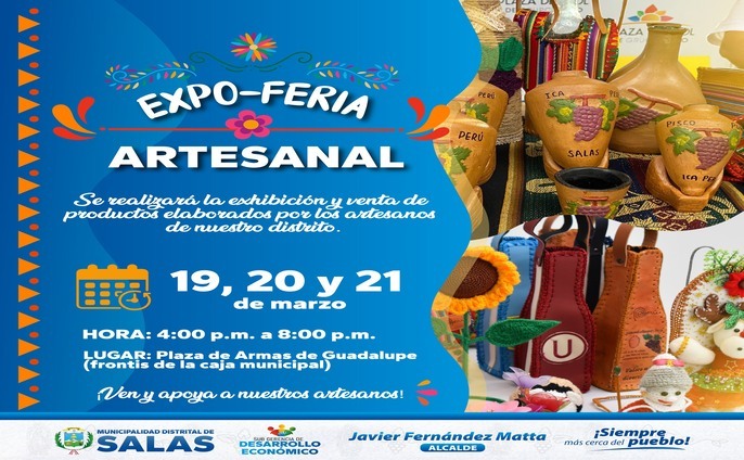 Expo- Feria 𝗔𝗥𝗧𝗘𝗦𝗔𝗡𝗔𝗟 𝗘𝗡 𝗦𝗔𝗟𝗔𝗦 - 𝗚𝗨𝗔𝗗𝗔𝗟𝗨𝗣𝗘