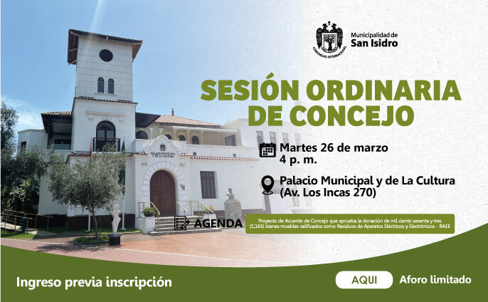 Registro para la Sesión Extraordinaria del Concejo Municipal -