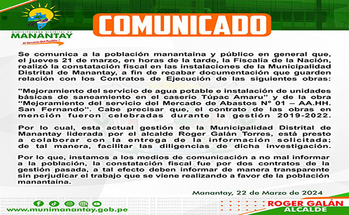 Comunicado