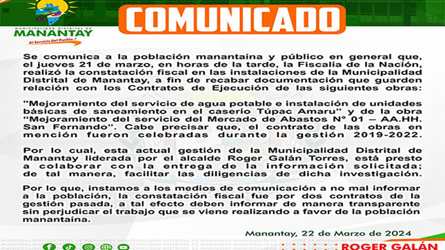 Comunicado