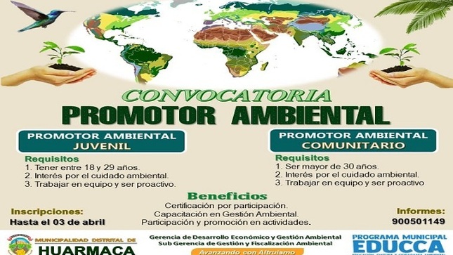 Convocatoria Promotor Ambiental