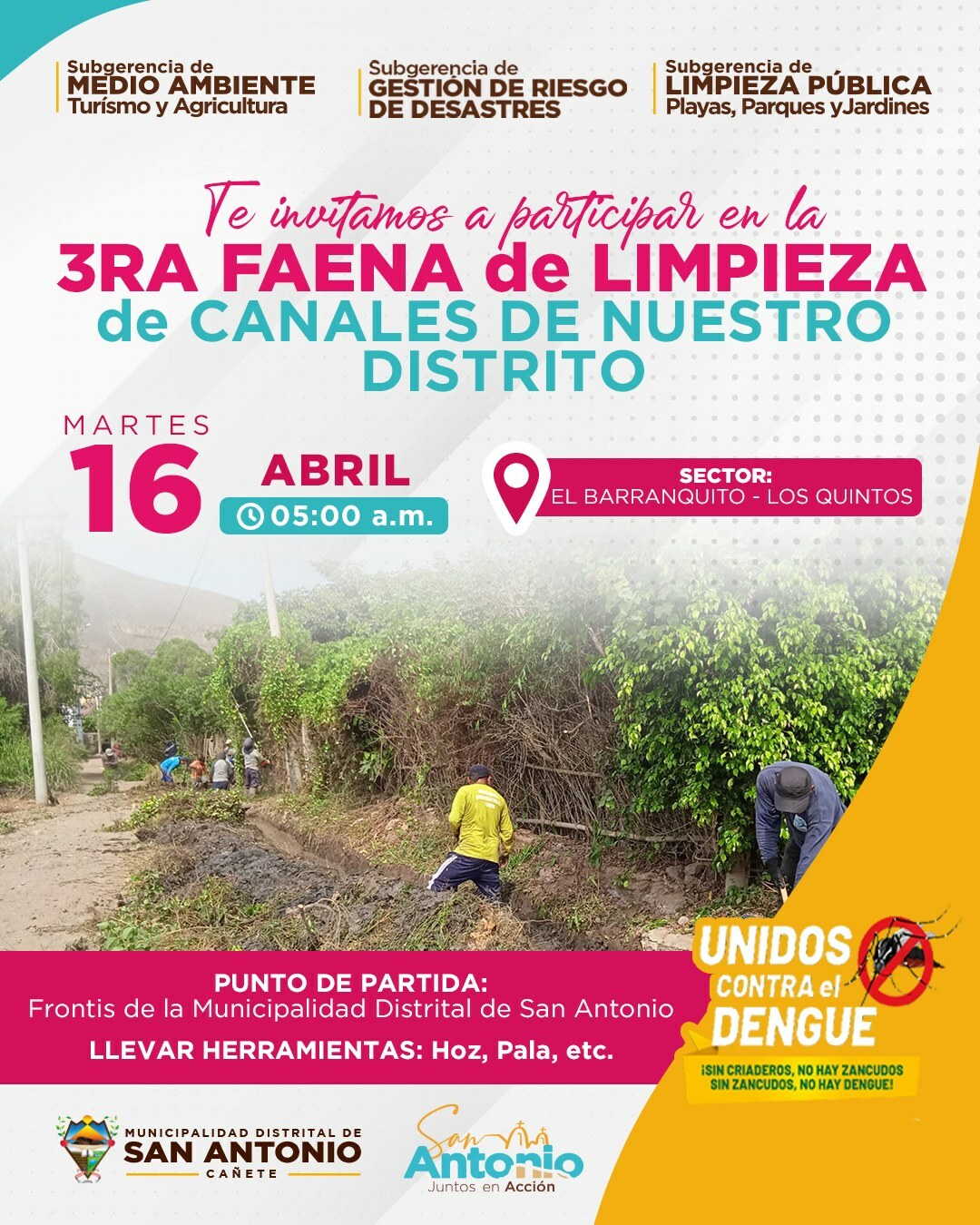🌊🧹 ¡𝗡𝗼𝘀 𝗽𝗿𝗲𝗽𝗮𝗿𝗮𝗺𝗼𝘀 𝗽𝗮𝗿𝗮 𝗻𝘂𝗲𝘀𝘁𝗿𝗮 𝟯𝗿𝗮 𝗙𝗮𝗲𝗻𝗮 𝗱𝗲 𝗟𝗶𝗺𝗽𝗶𝗲𝘇𝗮 𝗱𝗲 𝗖𝗮𝗻𝗮𝗹𝗲𝘀 𝗲𝗻 𝗦𝗮𝗻 𝗔𝗻𝘁𝗼𝗻𝗶𝗼❗🌞🌿