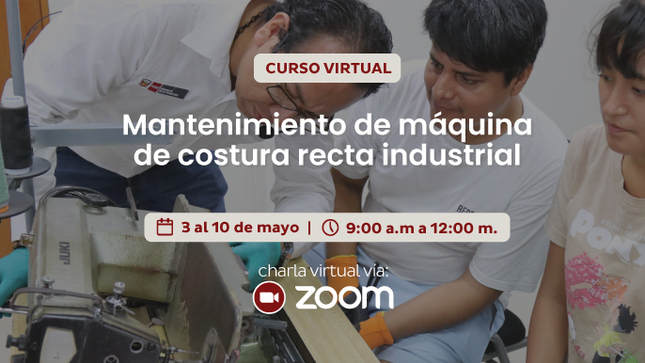 Mantenimiento de máquina de costura recta industrial