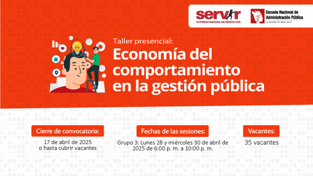 Imagen del Taller presencial: Economía del comportamiento en la gestión pública