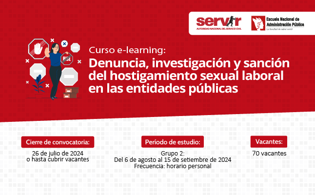 Curso e-learning: Denuncia, investigación y sanción del hostigamiento sexual