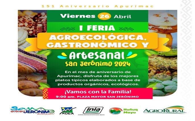 l Feria Agroecológica, Gastronómico y Artesanal.