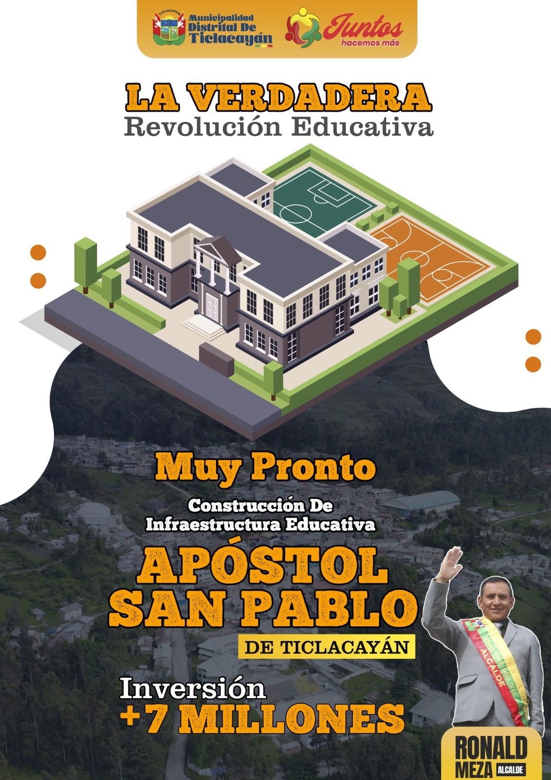 CONSTRUCCIÓN DE MODERNA INFRAESTRUCTUA I.E APOSTOL SAN PABLO