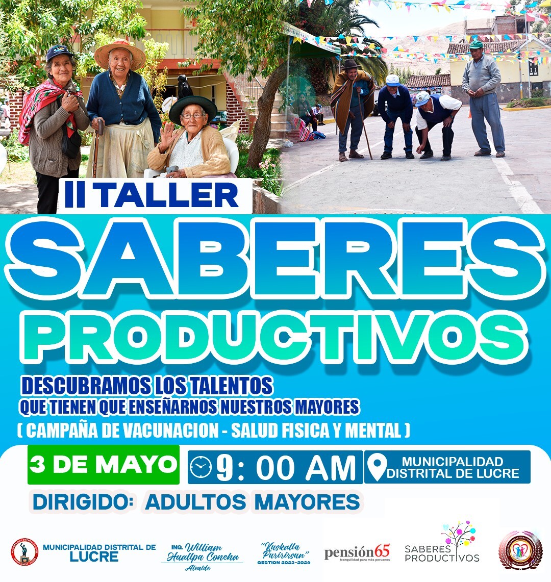 SABERES PRODUCTIVOS ADULTOS MAYORES