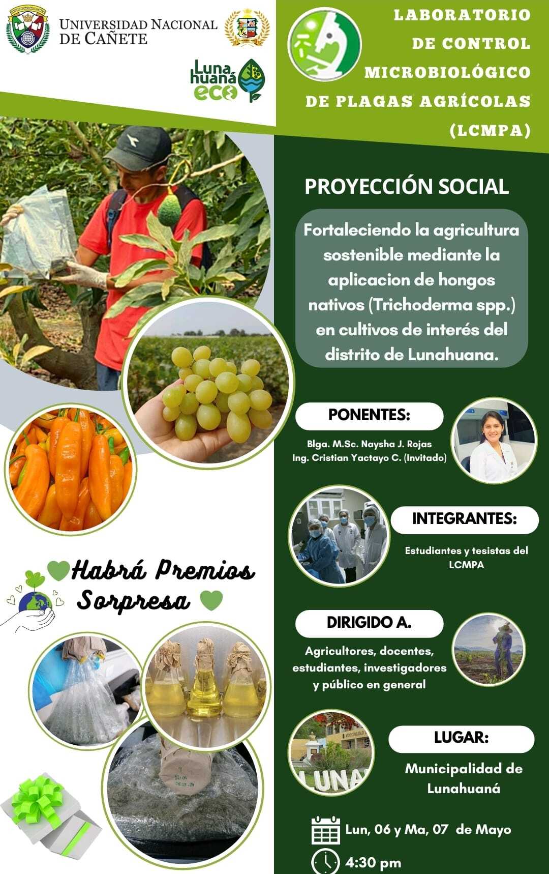 🟠 CHARLA: Fortaleciendo la agricultura mediante aplicación de hongos nativos 🟠