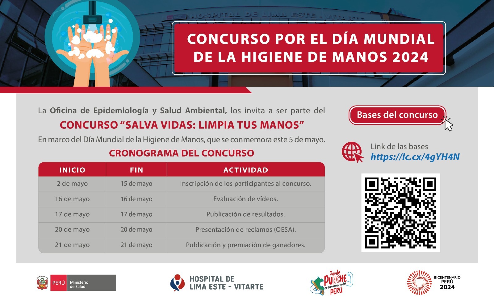 Cronograma del concurso