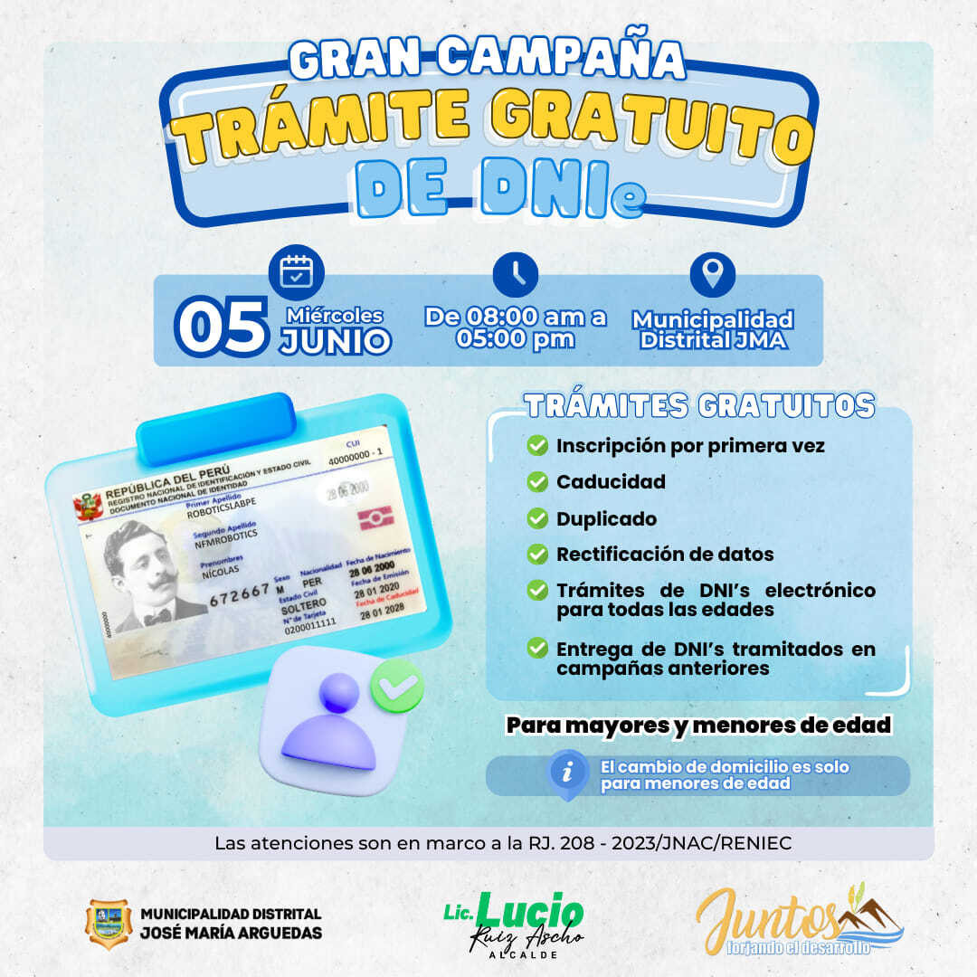 Gran Campaña de trámite Gratuito de DNIe